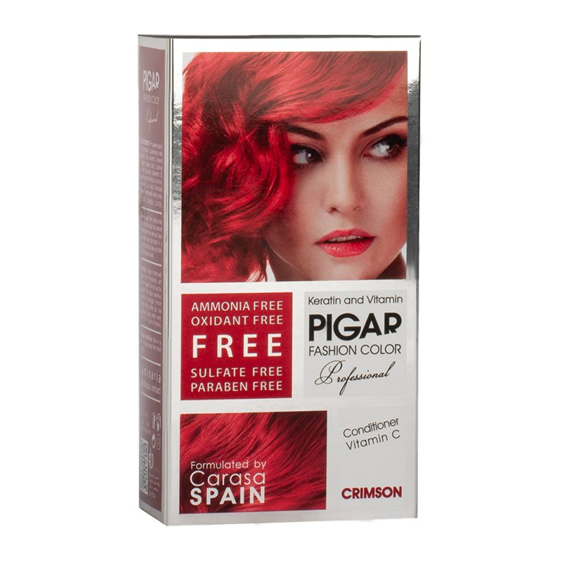 Fantasy Hair Color — Crimson